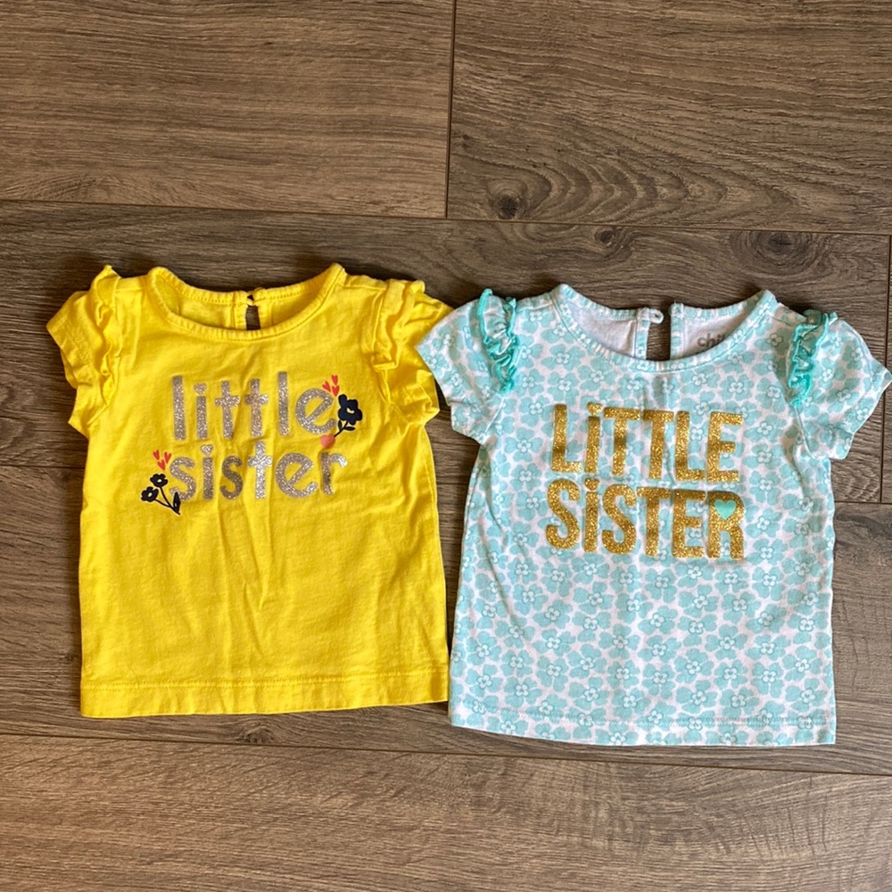 Little Sister Baby Shirts Carters 0-3M